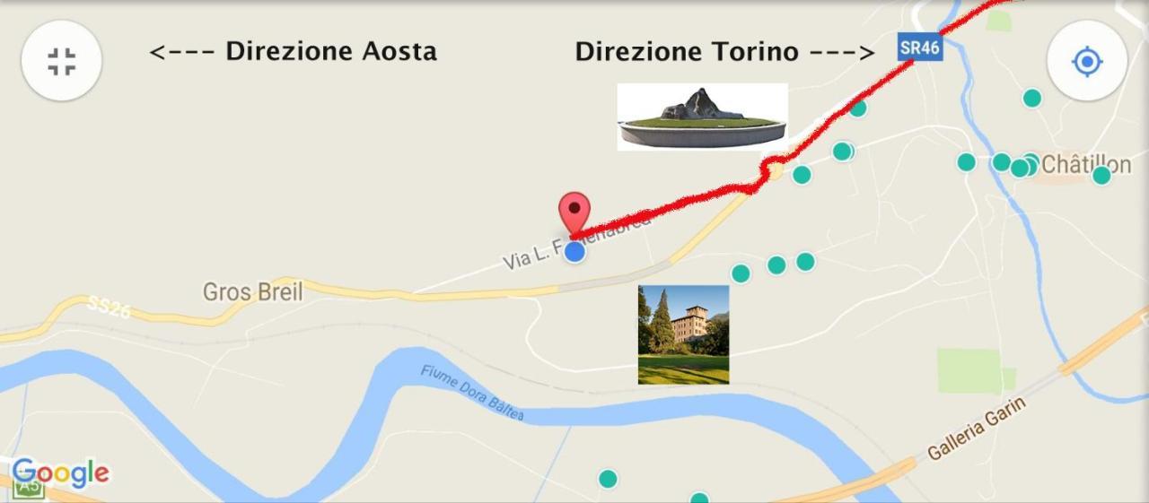 Au Coin Du Chateau Châtillon Esterno foto